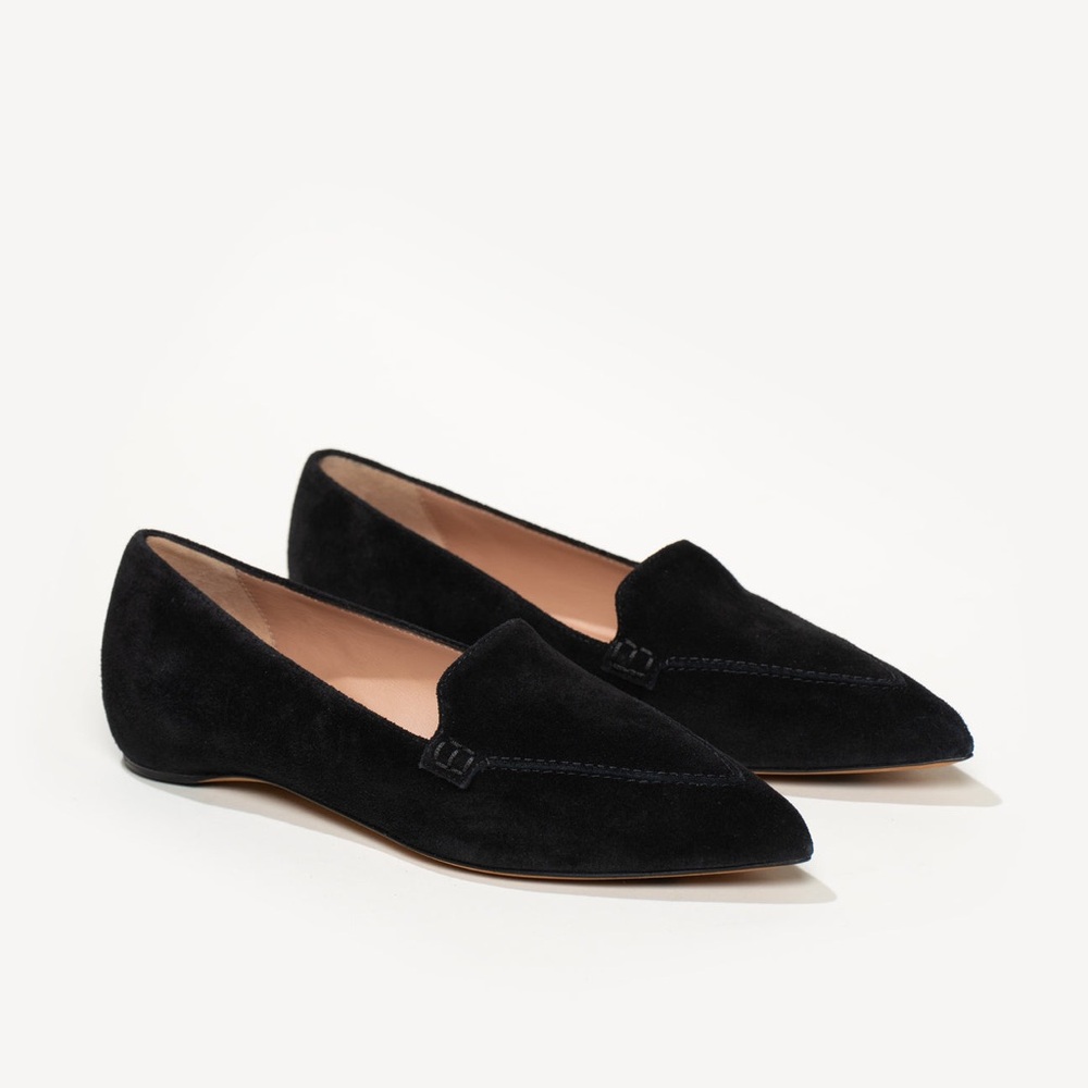 M. GEMI The Gia Designer Luxury Point Suede‎ Loafers Size 38 US 7.5 $245